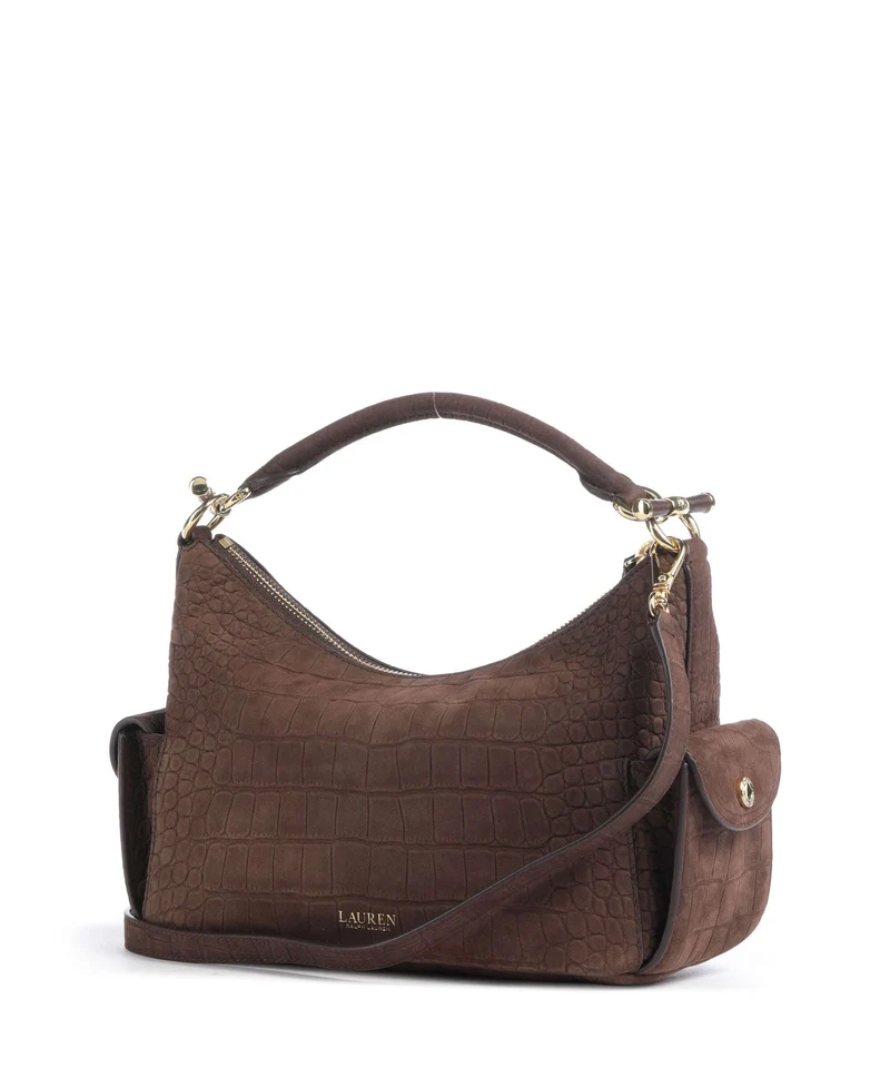 Lauren Ralph Lauren Blaike Small Bolso de hobo chestnut brown