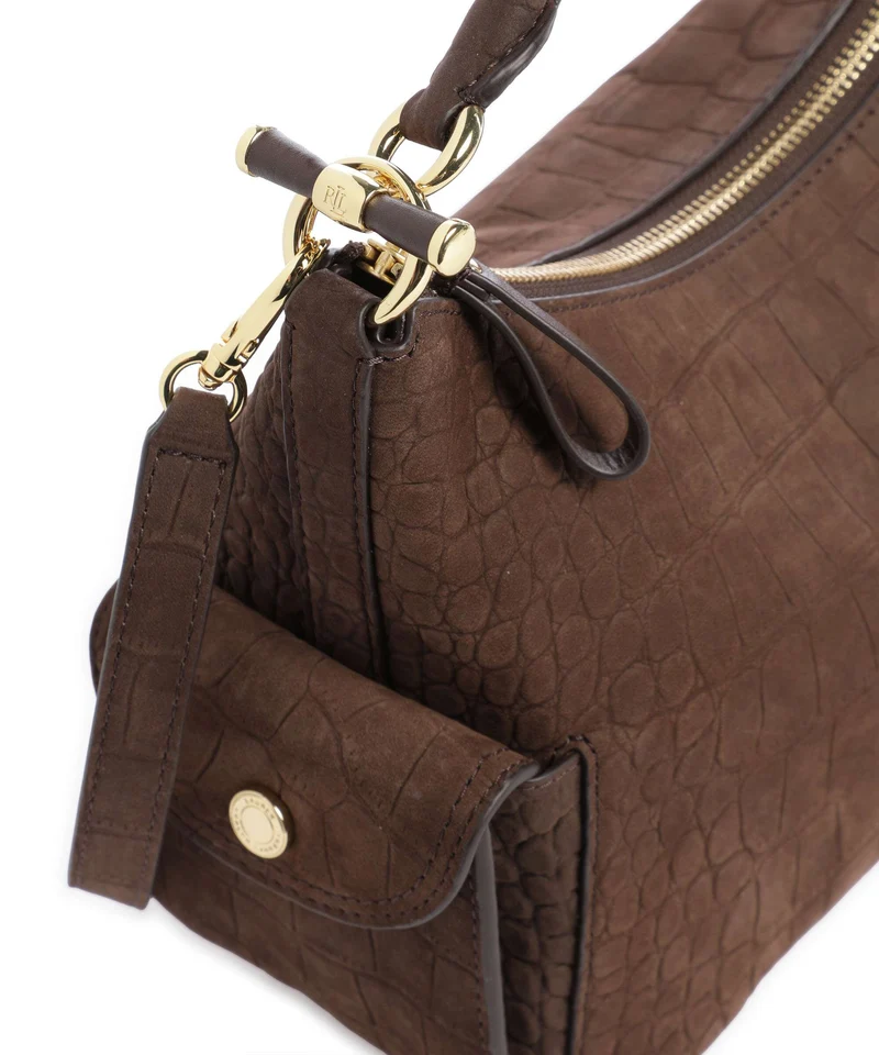 Lauren Ralph Lauren Blaike Small Bolso de hobo chestnut brown