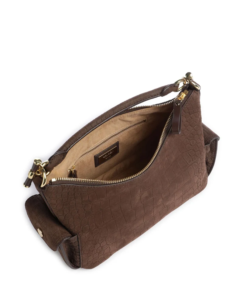 Lauren Ralph Lauren Blaike Small Bolso de hobo chestnut brown