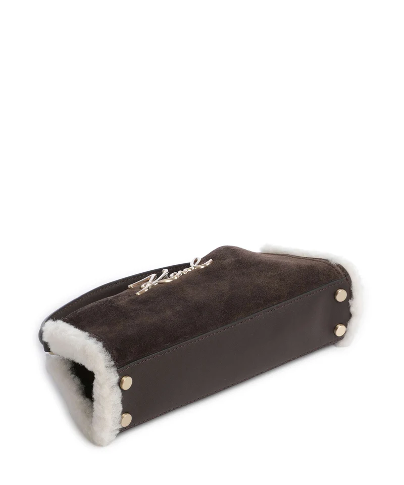 Karl Lagerfeld K/Signature Mini Bandolera tobacco