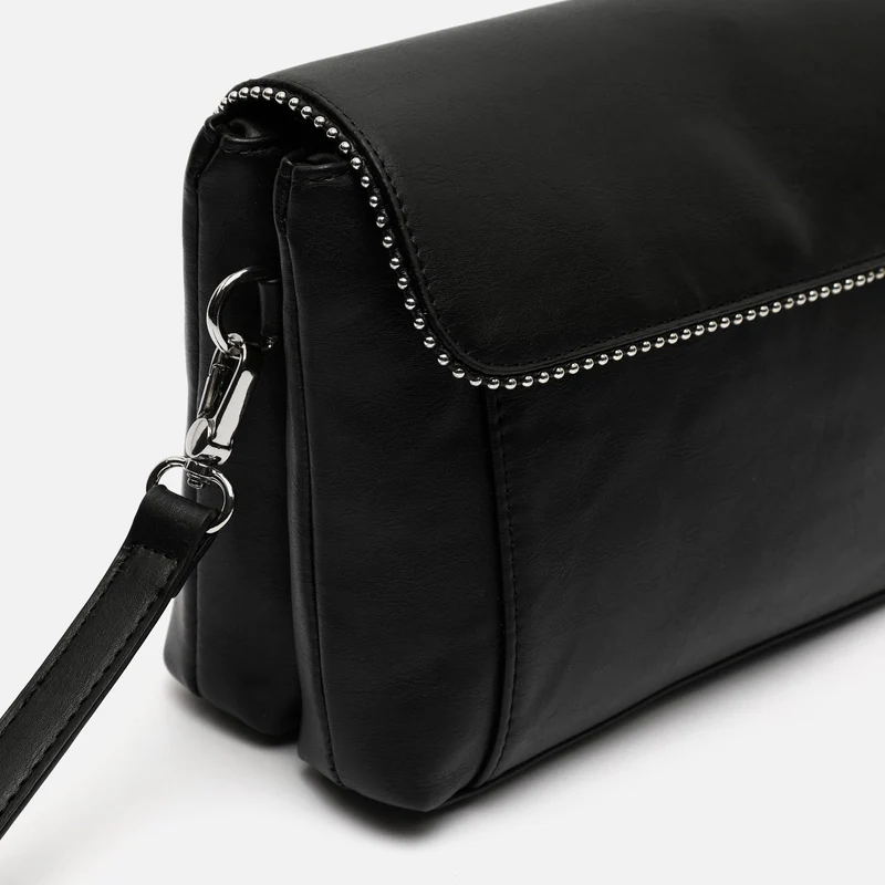 Sibilas bolso bandolera con solapa y detalles metálicos ED.