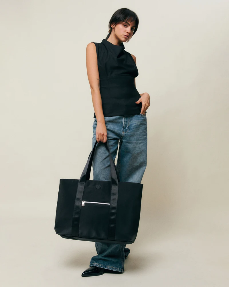 Austeru bolso shopper grande en nylon con bolsillo para tablet