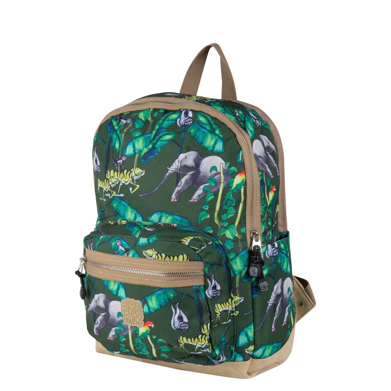 Pick&Pack Rugzak M Happy Jungle Navy-Silver
