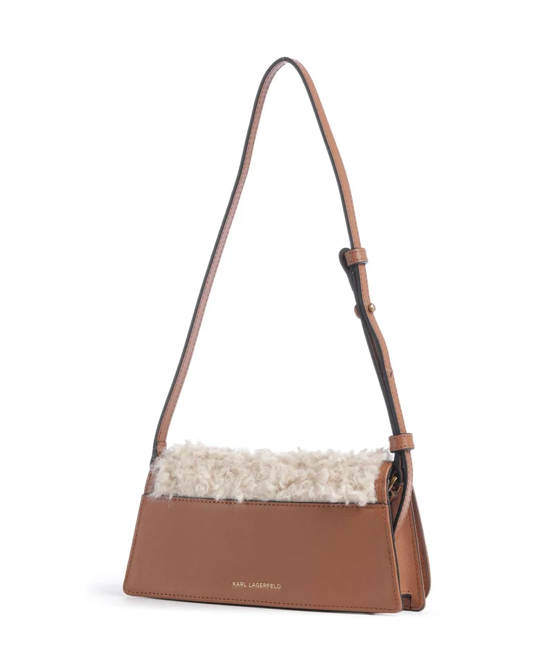 Karl Lagerfeld K/Autograph Mini Bolso de hombro natural tan