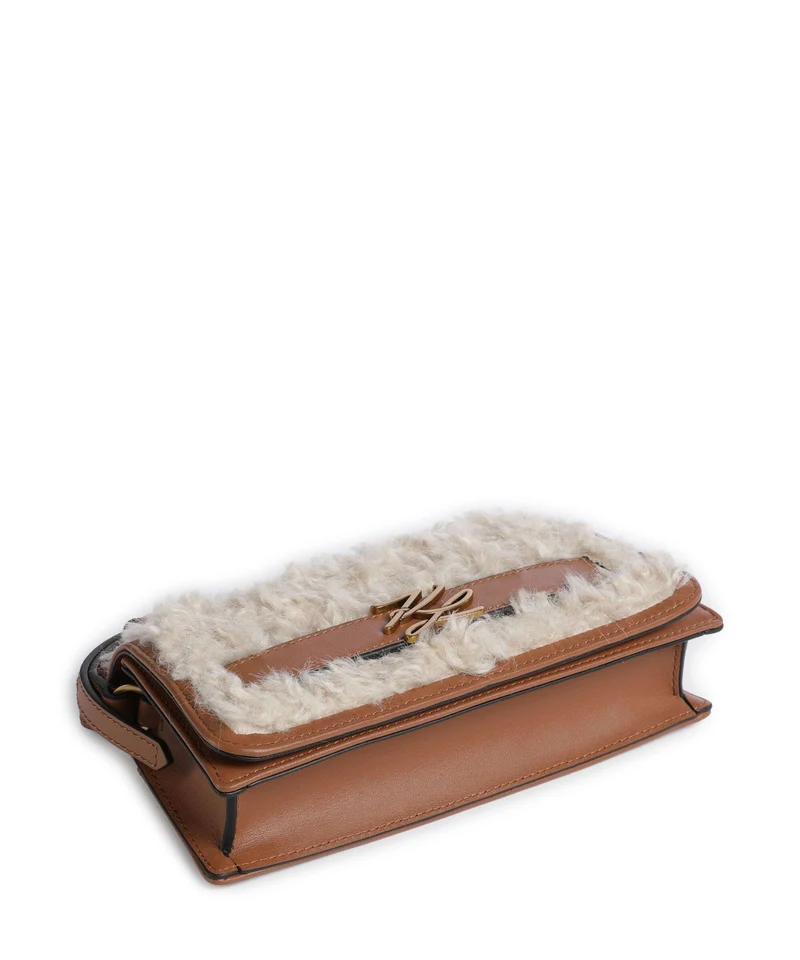 Karl Lagerfeld K/Autograph Mini Bolso de hombro natural tan