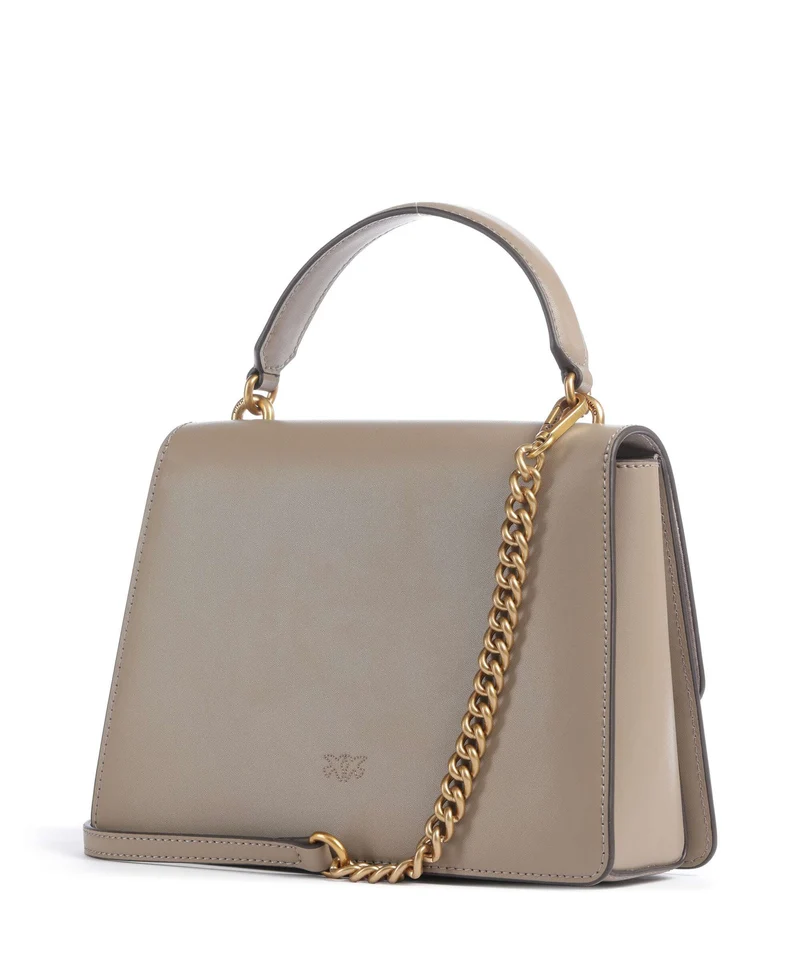 Pinko Love One Classic Bolso de mano grigio talpa/antique gold