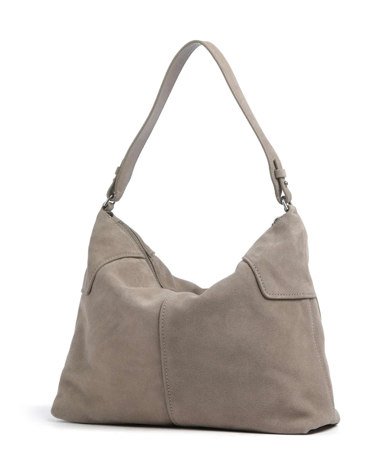 Liebeskind Mila Hydro Suede Bolso de hobo neutral grey