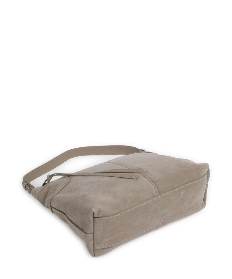 Liebeskind Mila Hydro Suede Bolso de hobo neutral grey