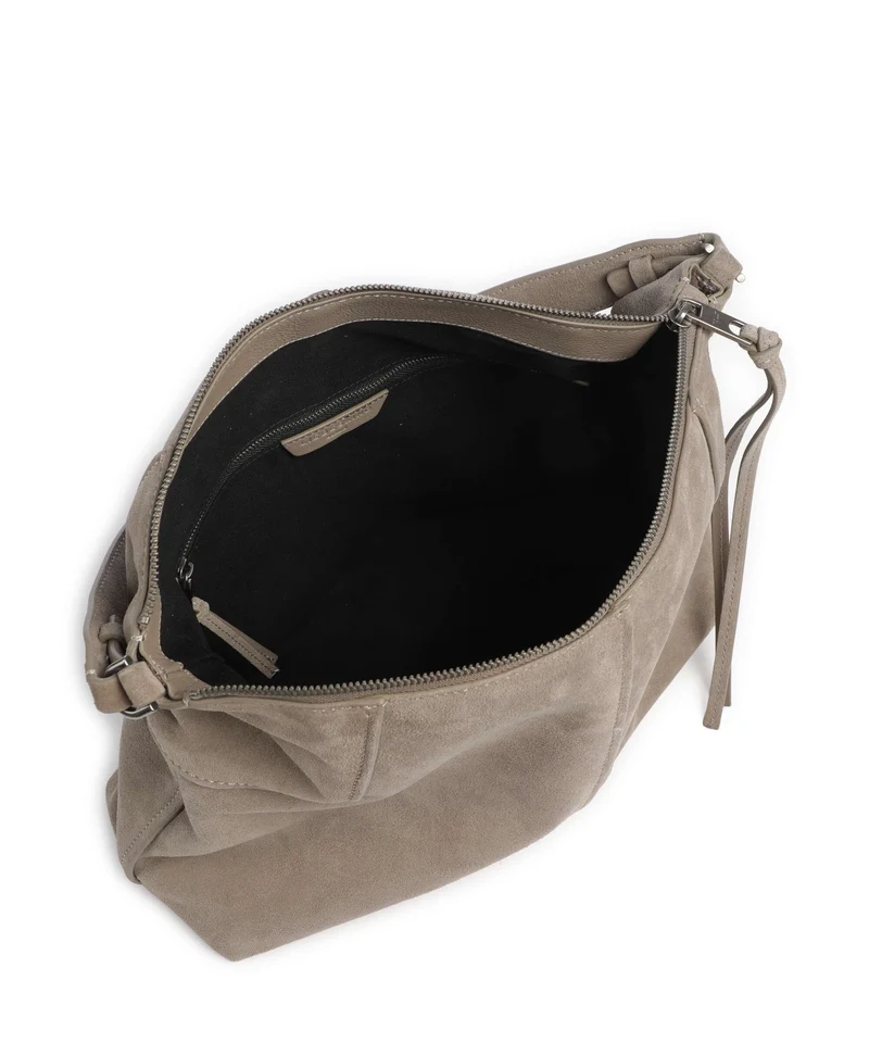 Liebeskind Mila Hydro Suede Bolso de hobo neutral grey