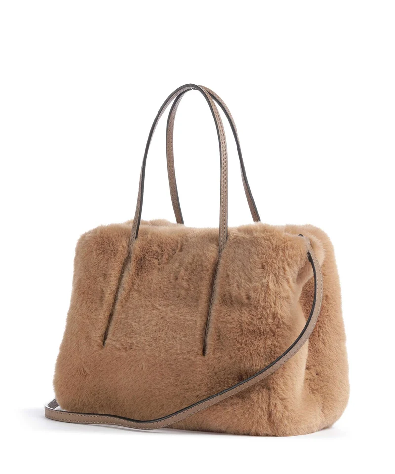 Abro Eco Fur Noelle Bolso de mano cappuccino