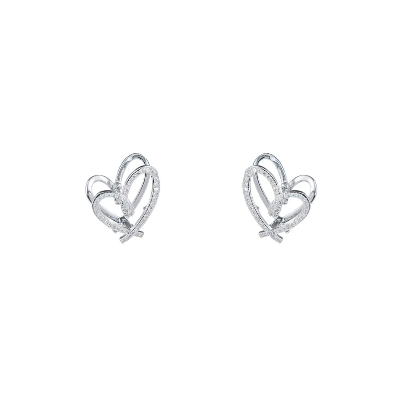 Day & Eve by Go Dutch Label Chrystal Heart Hoops