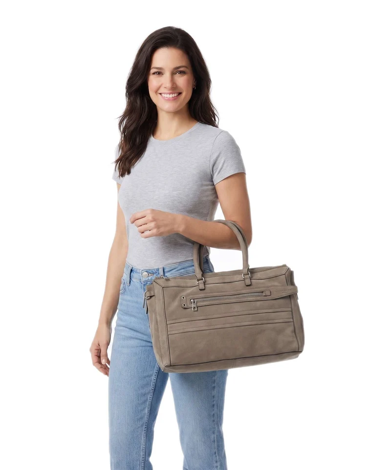 Liebeskind Delia Suede M Bolso de mano neutral grey
