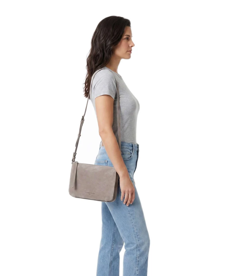 Liebeskind Nina Hydro Suede M Bandolera neutral grey