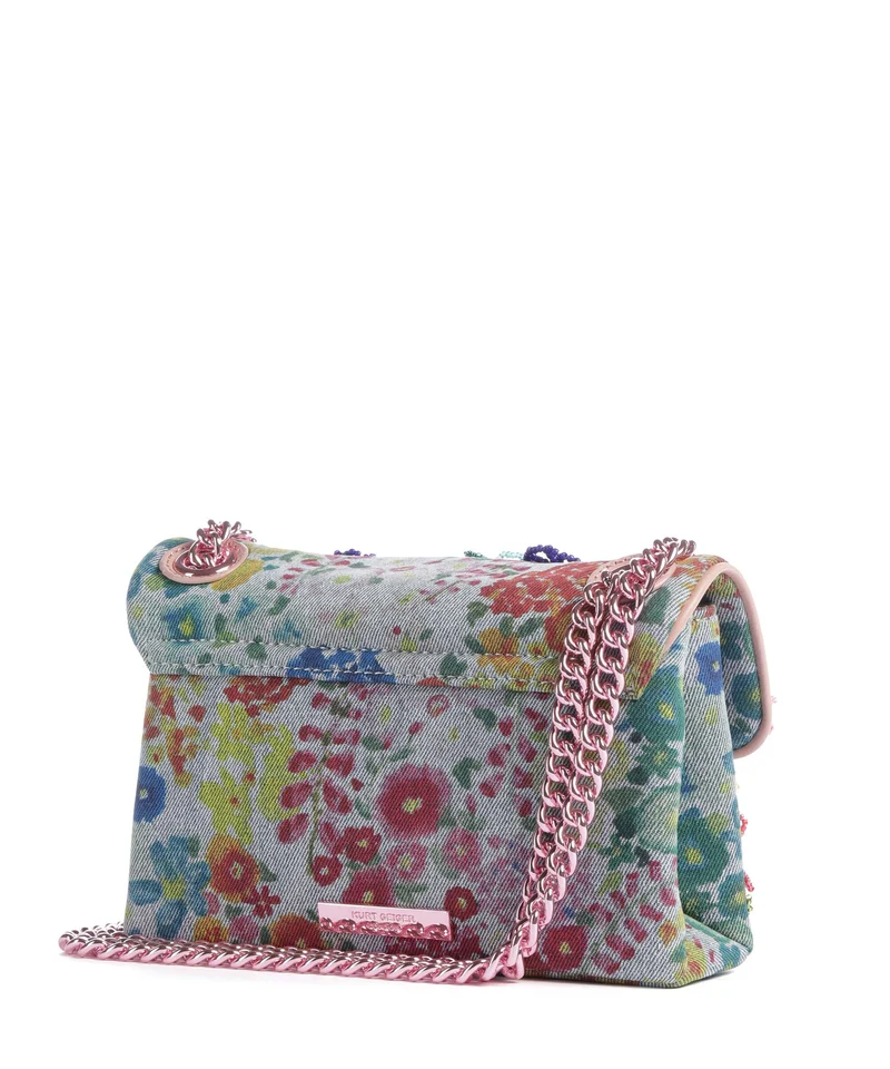 Kurt Geiger Kensington Mini Flower Bolso de hombro blue