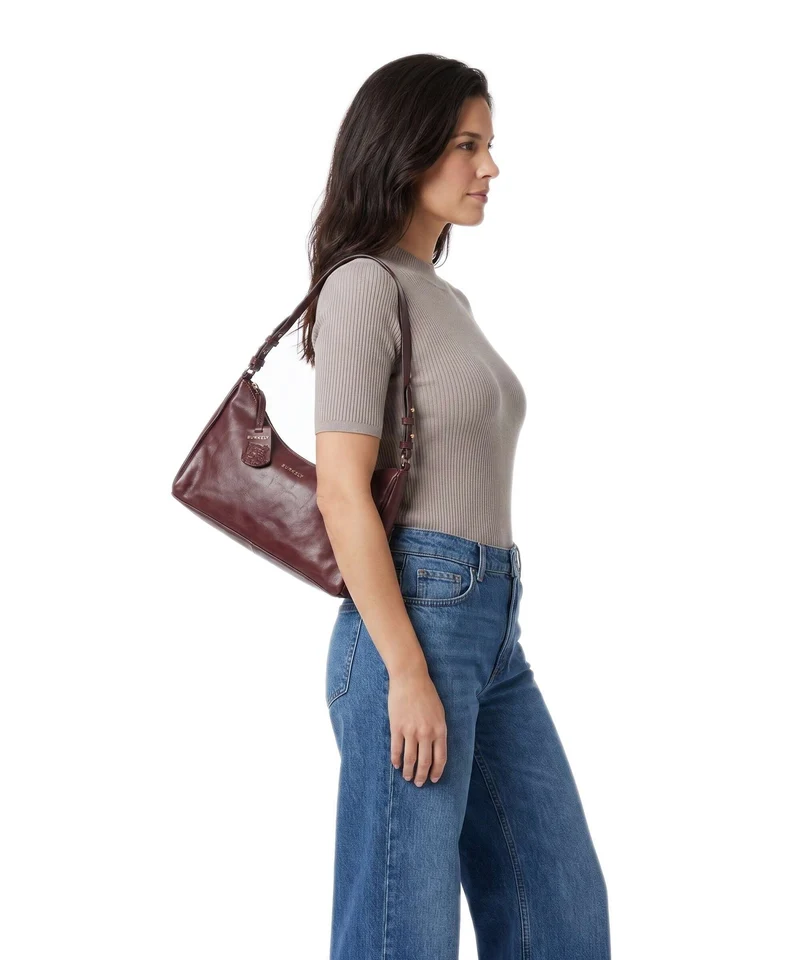 Burkely Fine Florence Bolso de hombro burgundy