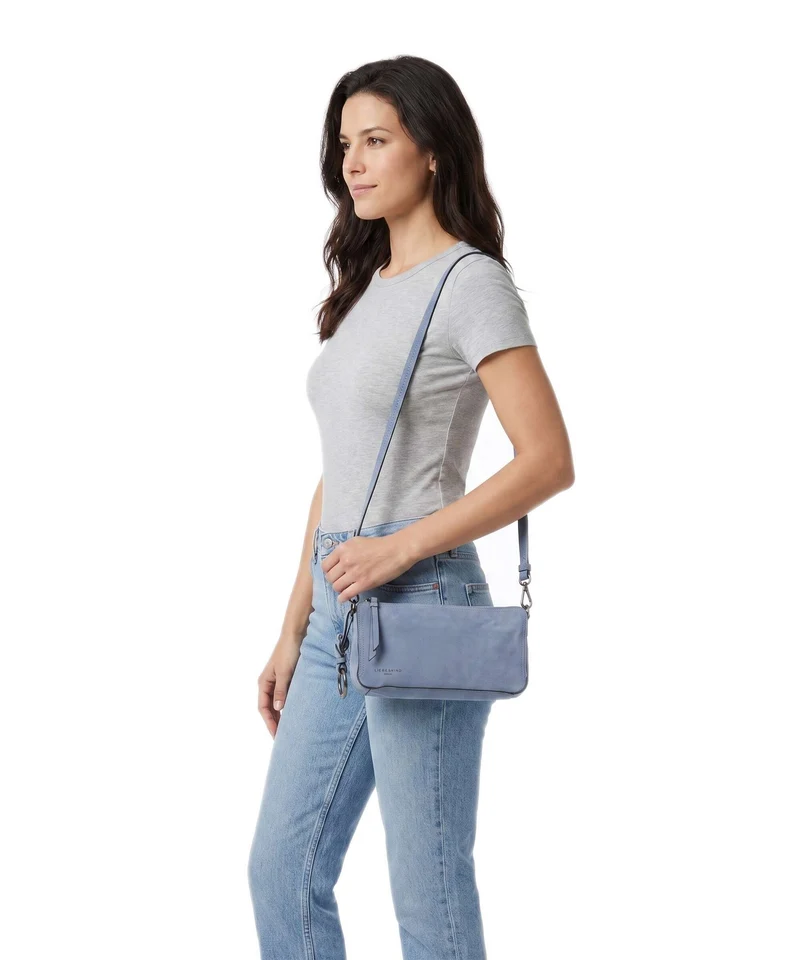Liebeskind Clarice II Hydro Suede M Bandolera flower blue