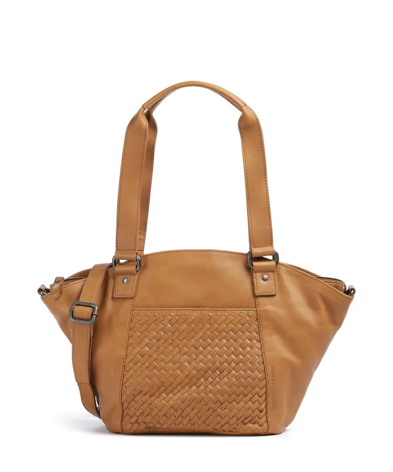 Spikes & Sparrow Woven Patty Bolsa shopping tan