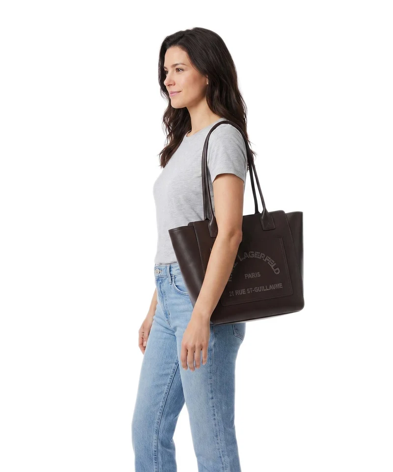 Karl Lagerfeld K/Daily Medium Bolsa shopping tobacco