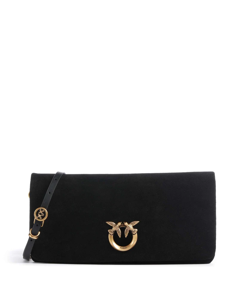 Pinko Click Soft Horizontal Classic Bandolera nero/antique gold