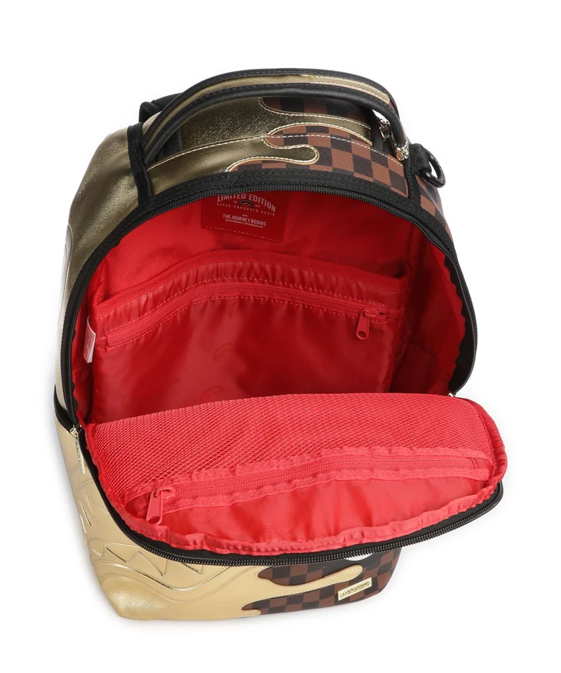 Sprayground Sharks In Paris Gold Drip Mochila black/gold