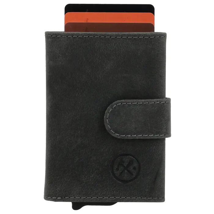 Hide & Stitches Idaho Leren Safety Wallet Pasjeshouder