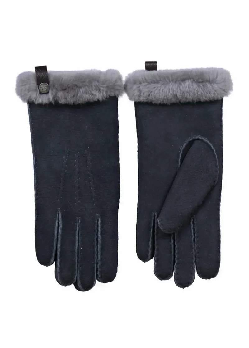 Van Buren Lamsvacht Dames Handschoenen Grijs