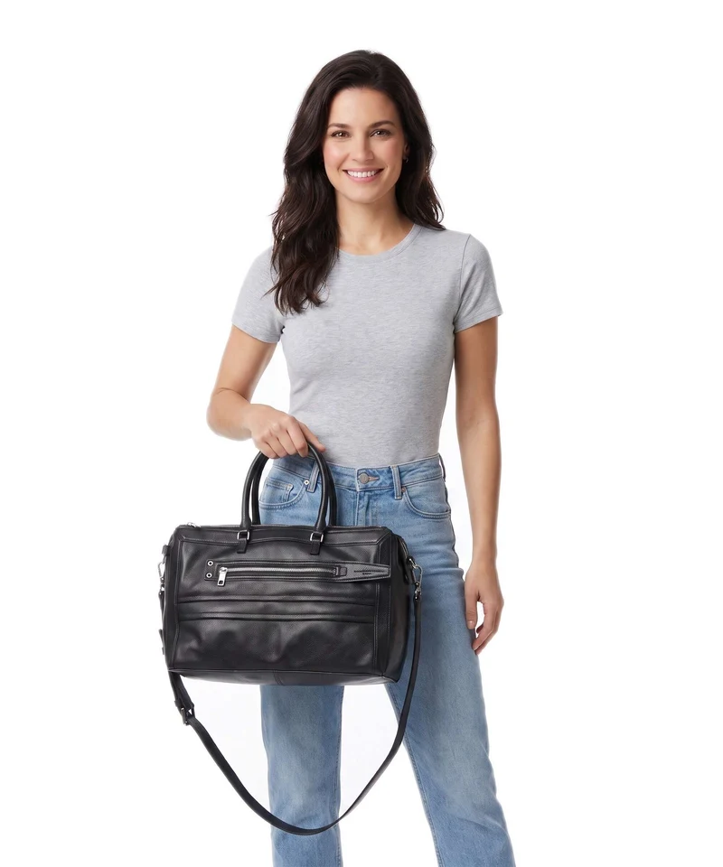 Liebeskind Delia Cow Naturale M Bolso de mano black