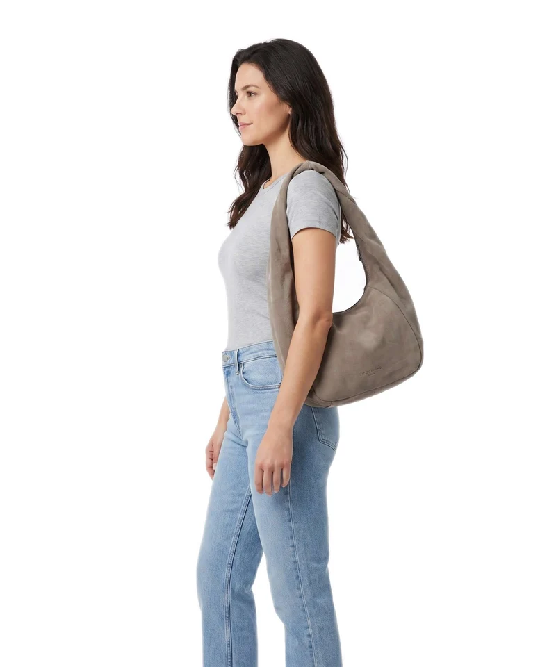 Liebeskind Farrah II Hydro Suede M Bolso de hobo neutral grey