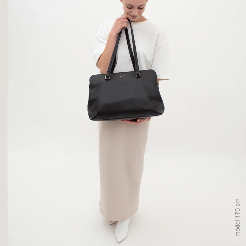 LouLou Essentiels Laptop Schoudertas Olivia 15.6 Inch