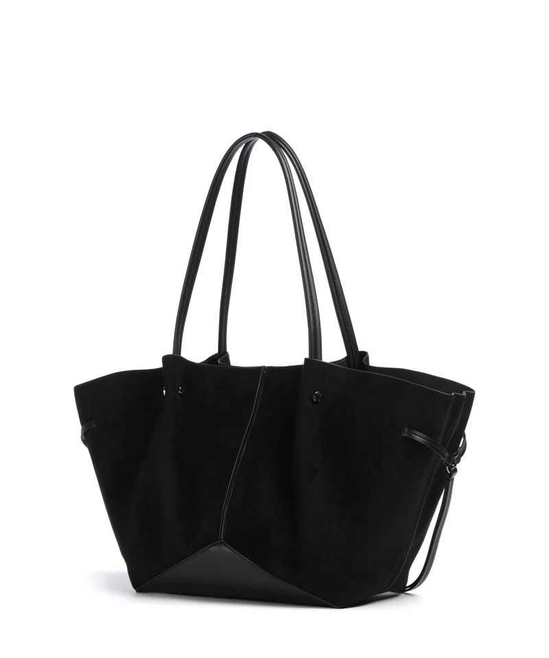 Karl Lagerfeld K/Pierced Medium Bolsa shopping black gunmetal
