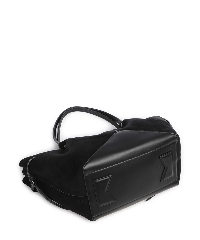 Karl Lagerfeld K/Pierced Medium Bolsa shopping black gunmetal