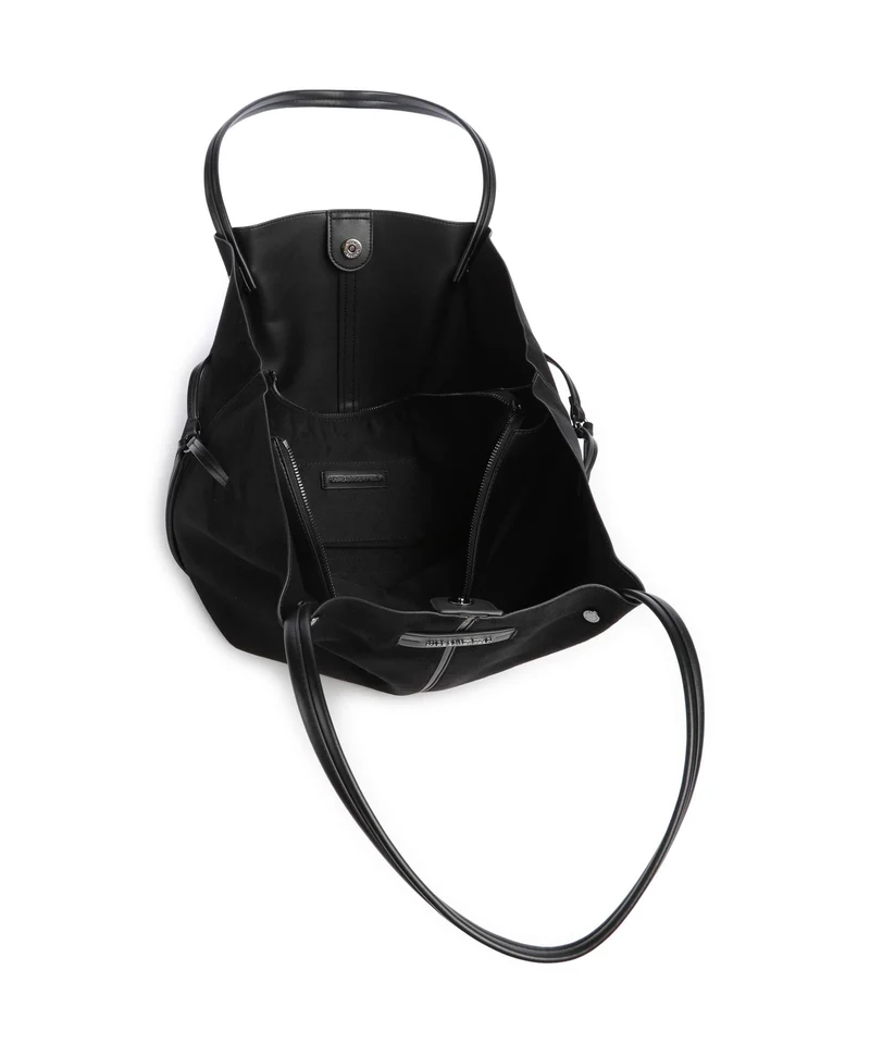 Karl Lagerfeld K/Pierced Medium Bolsa shopping black gunmetal