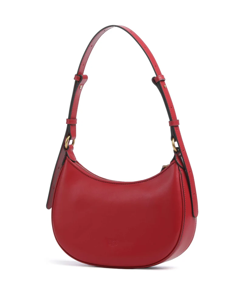 Pinko Half Moon Mini Bolso de hombro rosso rio/antique gold