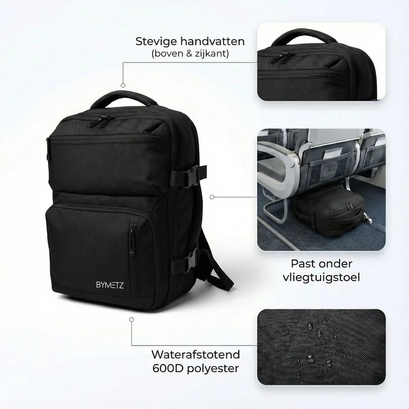 ByMetz Rugzak 40x30x20 cm Ryanair & Transavia