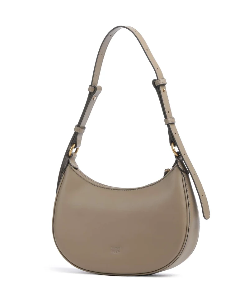 Pinko Half Moon Mini Bolso de hombro grigio talpa/antique gold