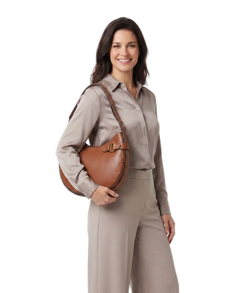 Lauren Ralph Lauren Tasha Large Bolso de hombro lauren tan