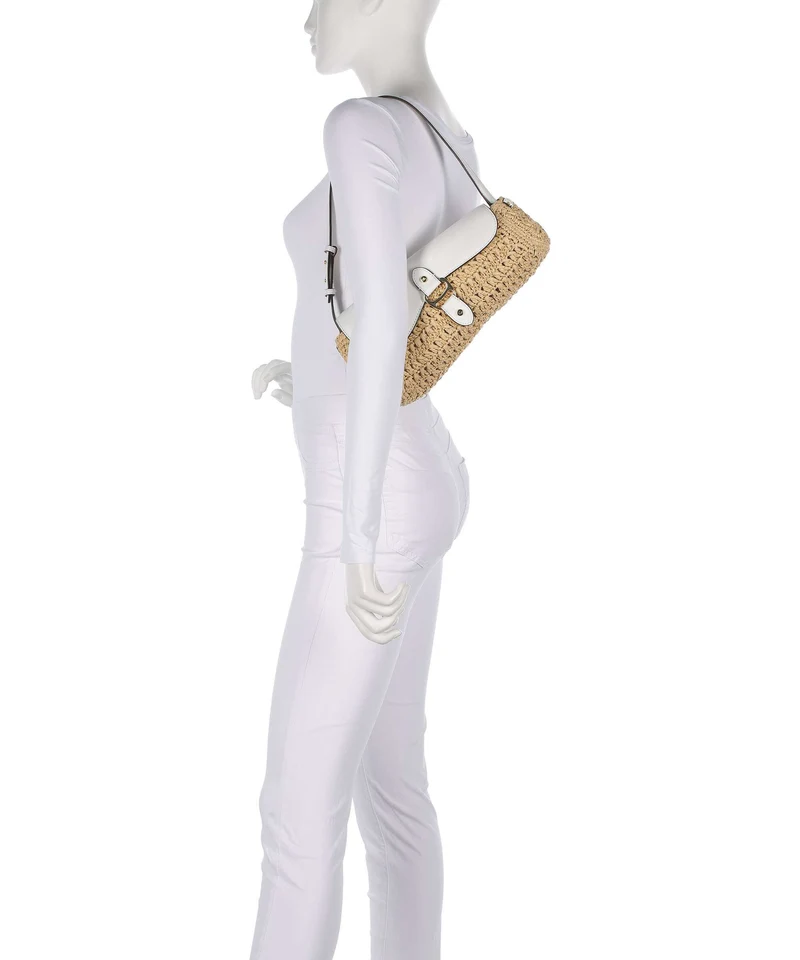 Lauren Ralph Lauren Tasha Medium Bolso de hombro natural/white