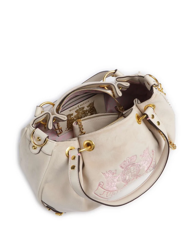 Juicy Couture Twig Narrative Velvet M Bolso de hobo marshmallow
