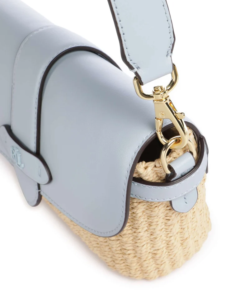 Lauren Ralph Lauren Lynden Small Bolso de hombro natural/alpine blue