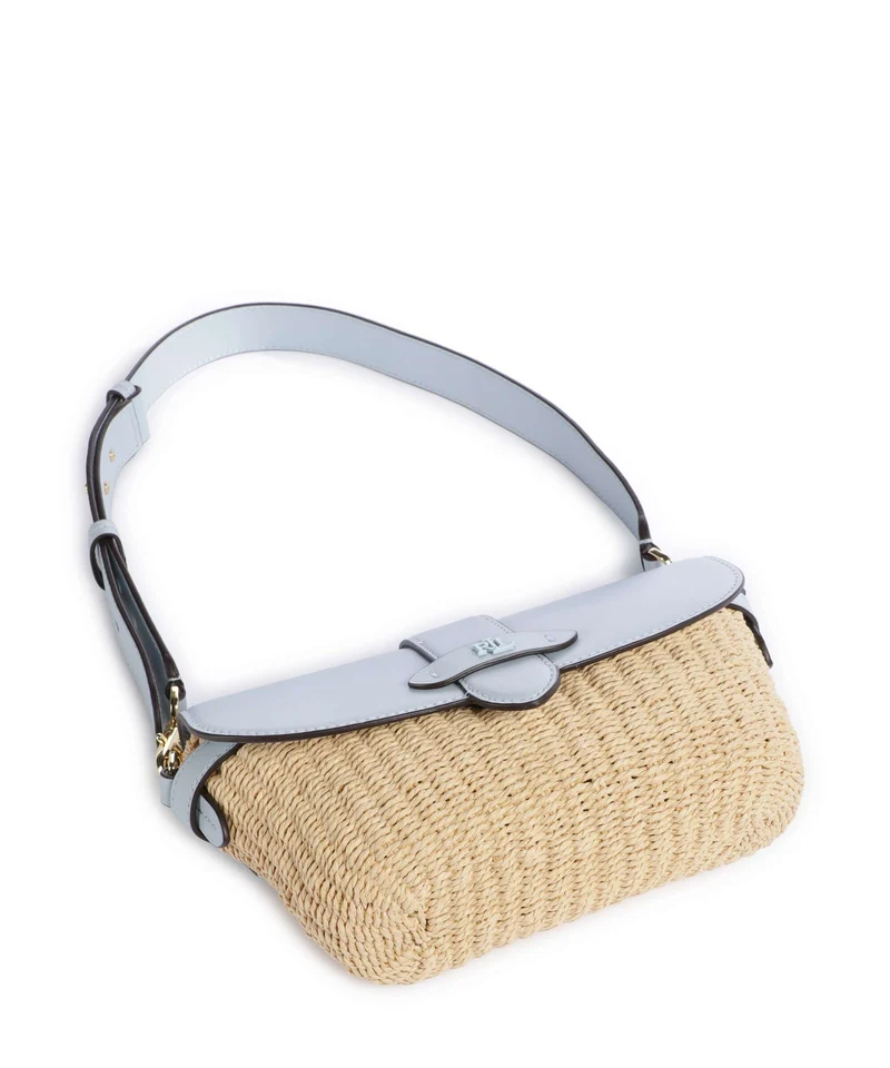 Lauren Ralph Lauren Lynden Small Bolso de hombro natural/alpine blue