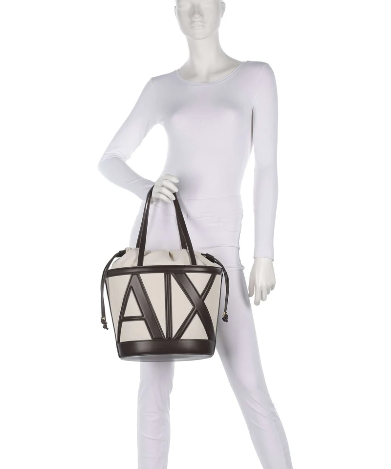 Armani Exchange Marisol Bucket bolso de mano natural/dusk shade