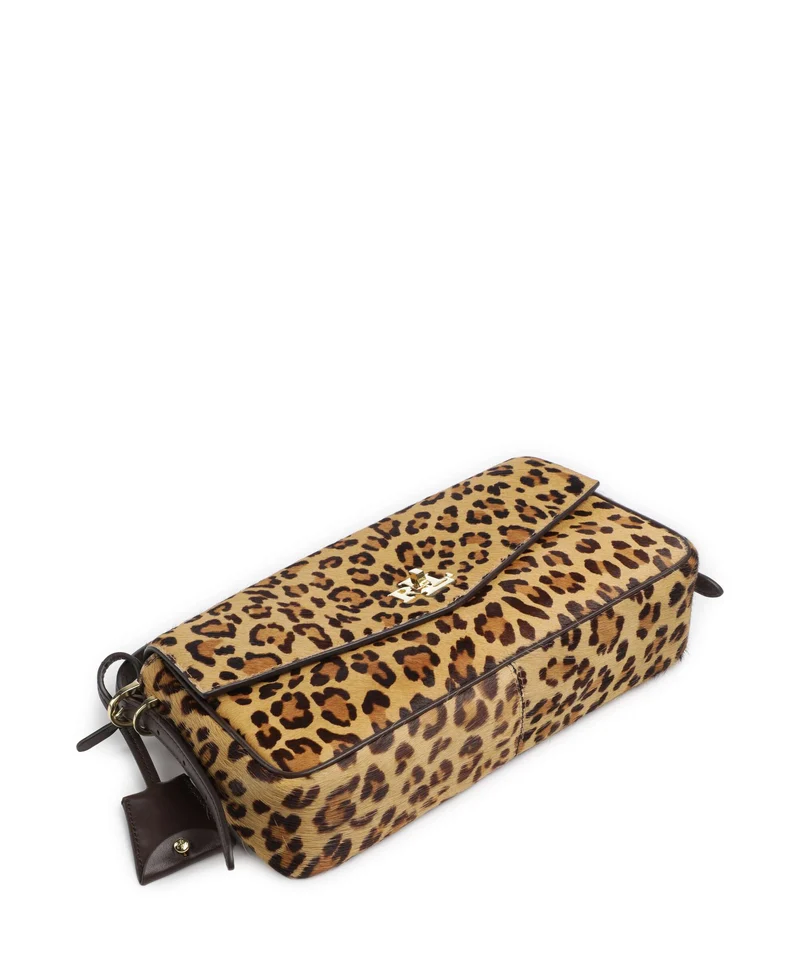 Lauren Ralph Lauren Farrah Medium Bolso de hombro modern leopard/chestnut brown