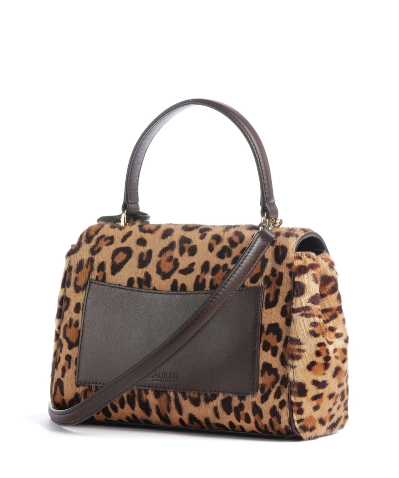 Lauren Ralph Lauren Farrah Small Bolso de mano modern leopard/chestnut brown