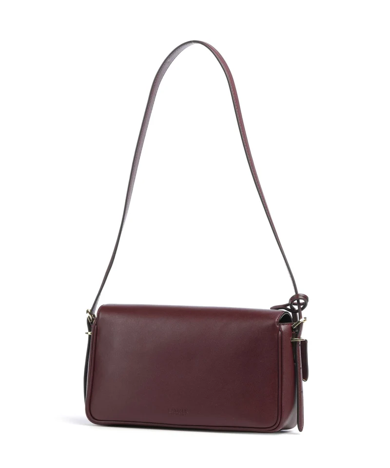 Lauren Ralph Lauren Farrah Medium Bolso de hombro dark garnet