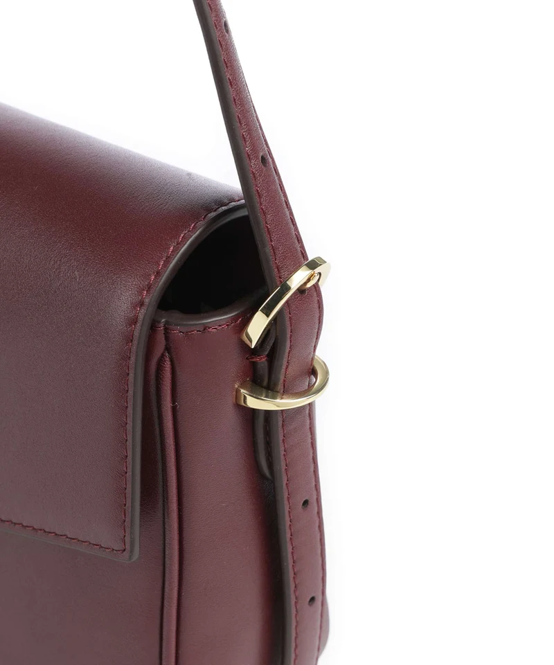 Lauren Ralph Lauren Farrah Medium Bolso de hombro dark garnet