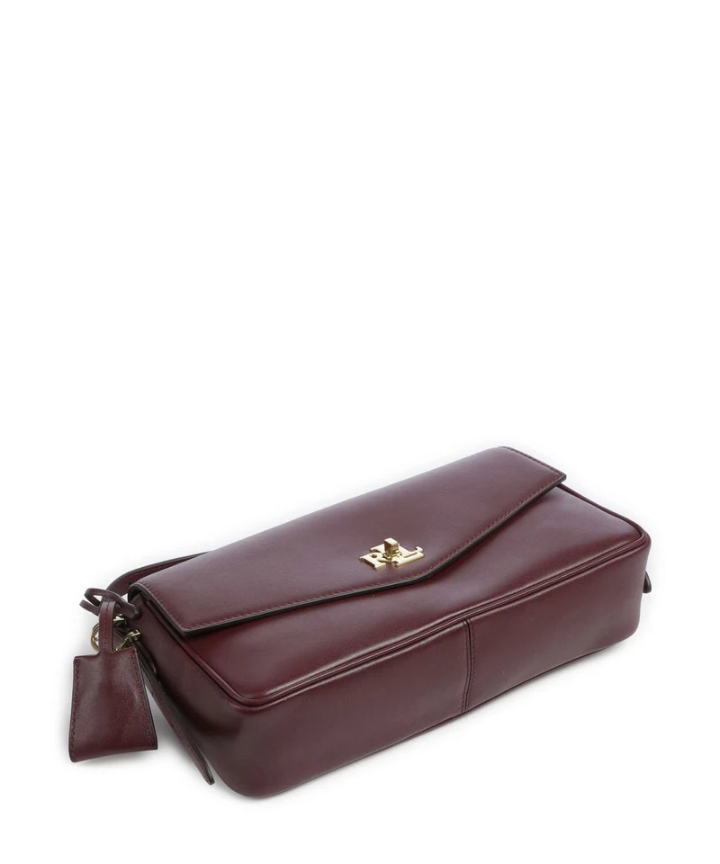 Lauren Ralph Lauren Farrah Medium Bolso de hombro dark garnet