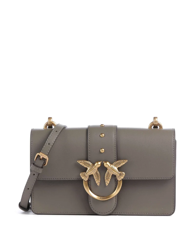 Pinko Love One Mini Bandolera verde/oliva scuro/antique gold