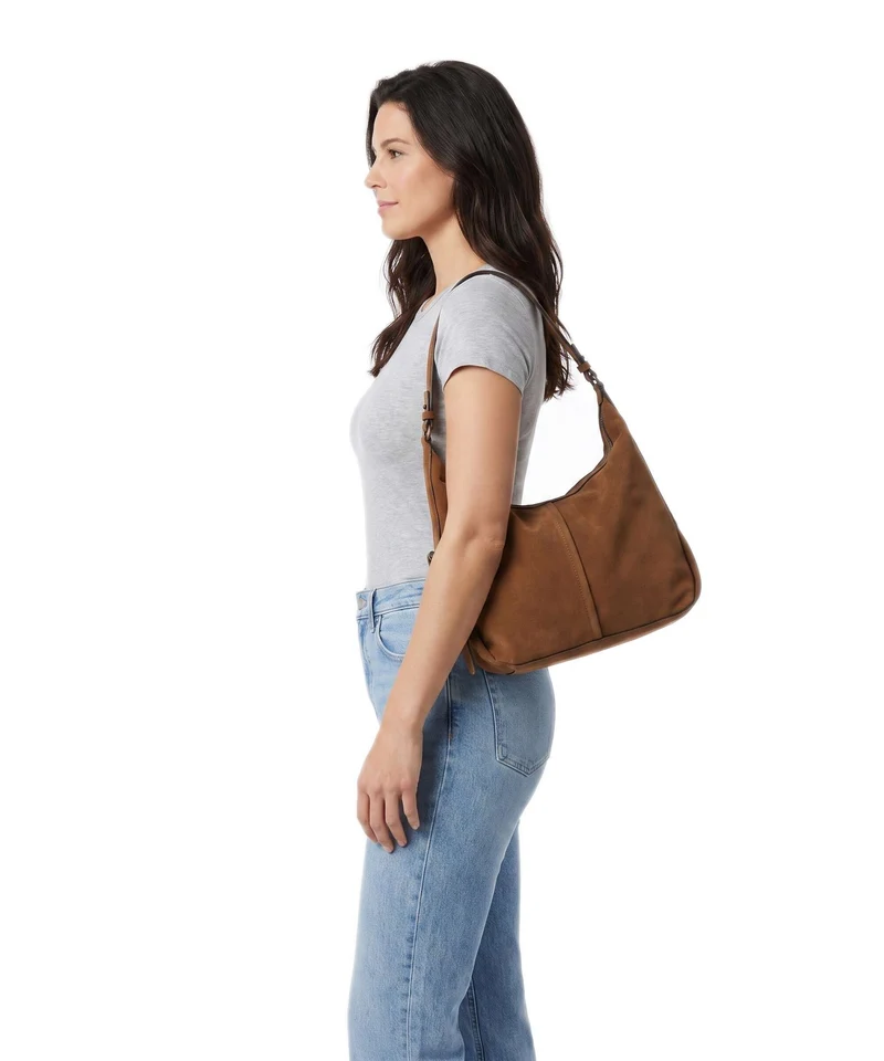Liebeskind Paris II Hydro Suede M Bolso de hobo brown