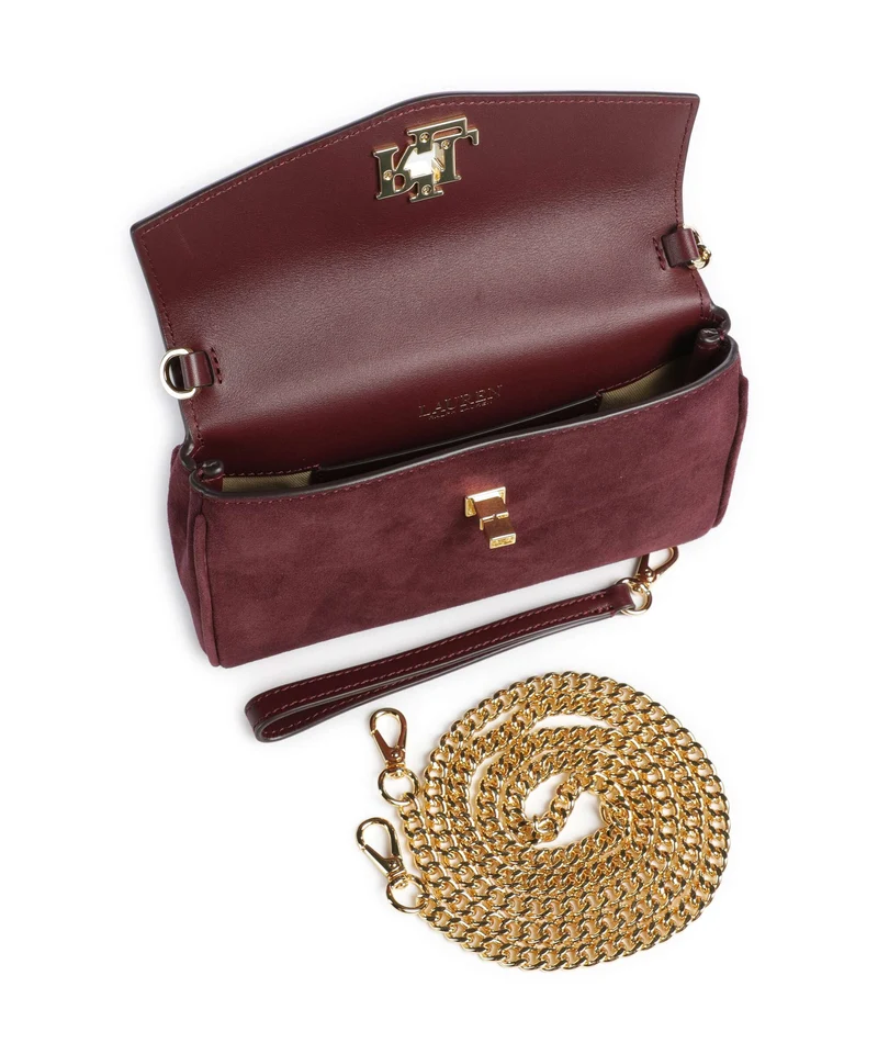Lauren Ralph Lauren Tanner Large Bandolera dark garnet/urban bltng/garnet multi
