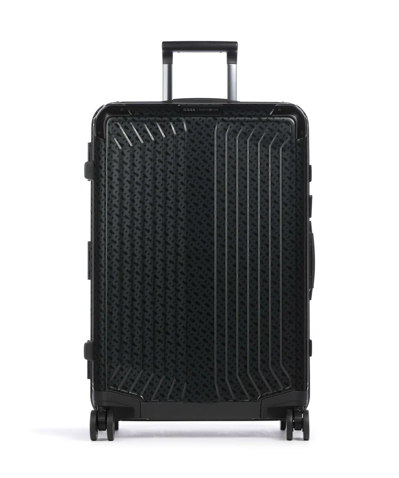 Samsonite Lite-Box Alu Boss Edition Maleta con 4 ruedas graphite monogram